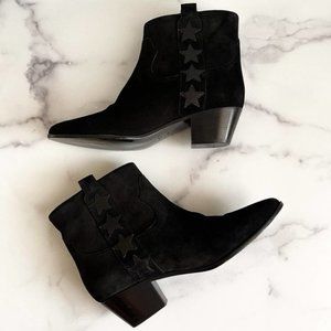 Saint Laurent Boots Wyatt Star Suede Size 37
